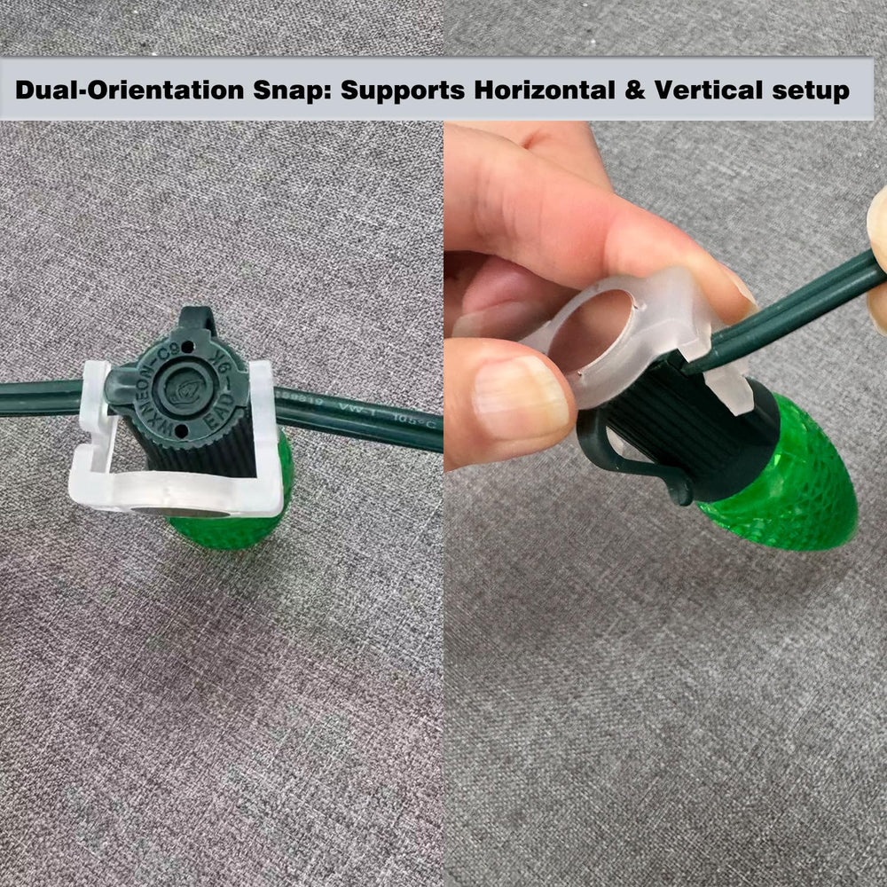 GFQHF clip en usage suspendant une guirlande de terrasse pour éclairage extérieur