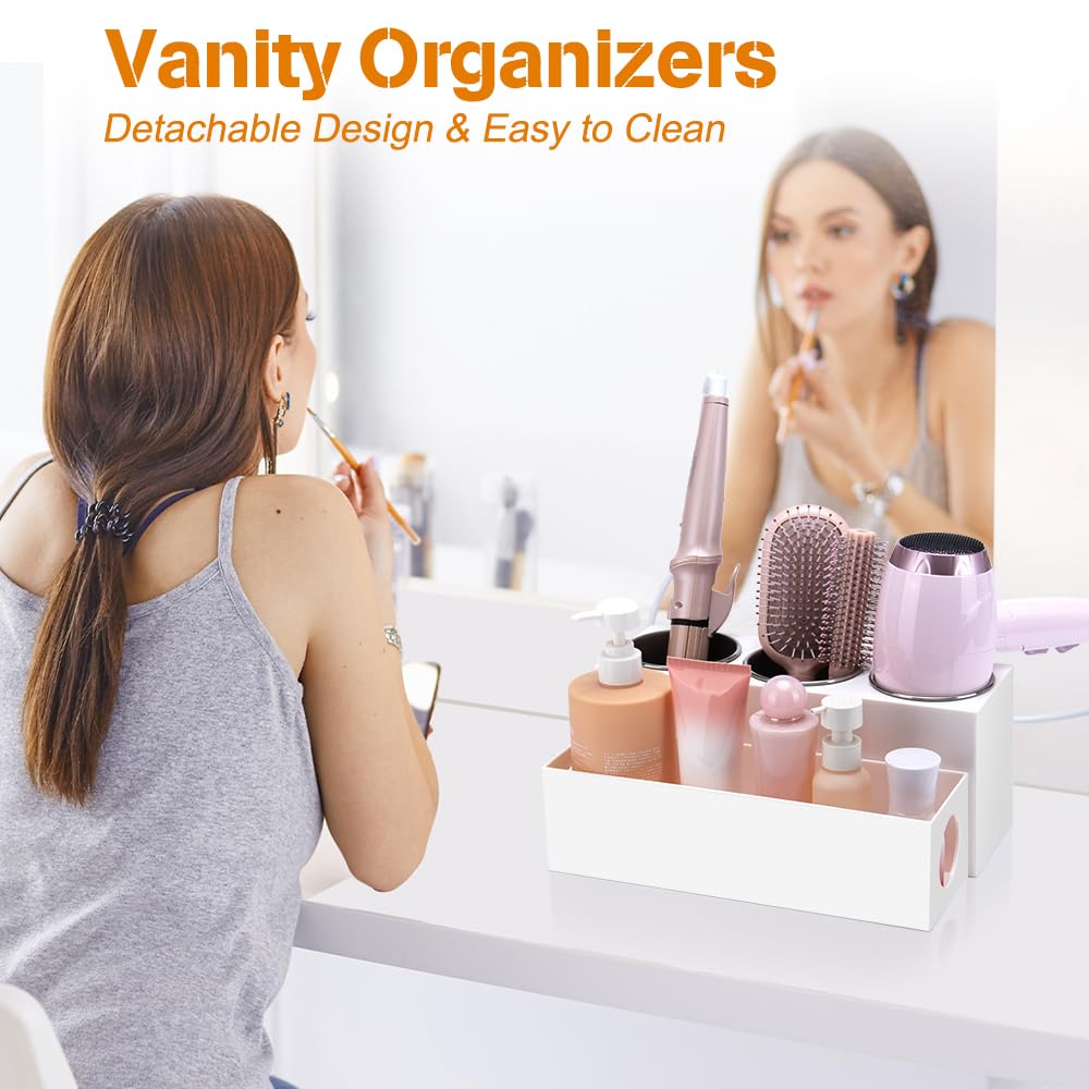 GFWARE sur coiffeuse en situation, gain de place et organisation nette