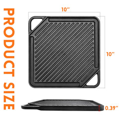 GGC plaque face lisse cuisson uniforme pour crêpes