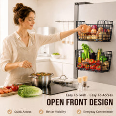 GGIU panier fixé sur frigo, accès facile aux fruits et condiments