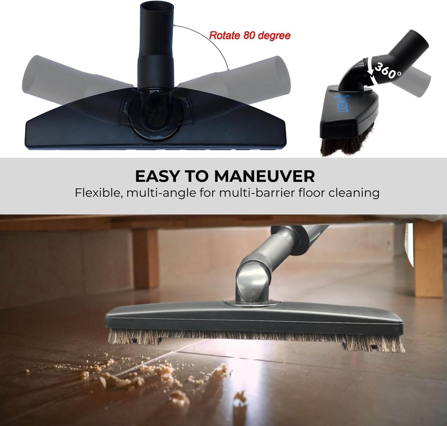 GHAMADE utilisation sur parquet brillant démontrant protection des sols