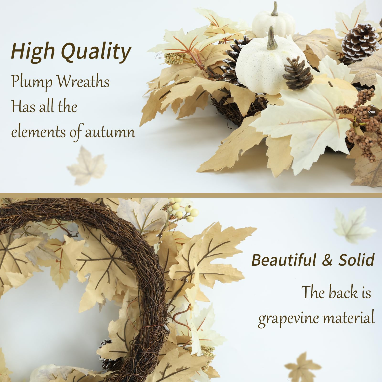Ghrdopy détail petites citrouilles ajoutant profondeur décorative et charme saisonnier