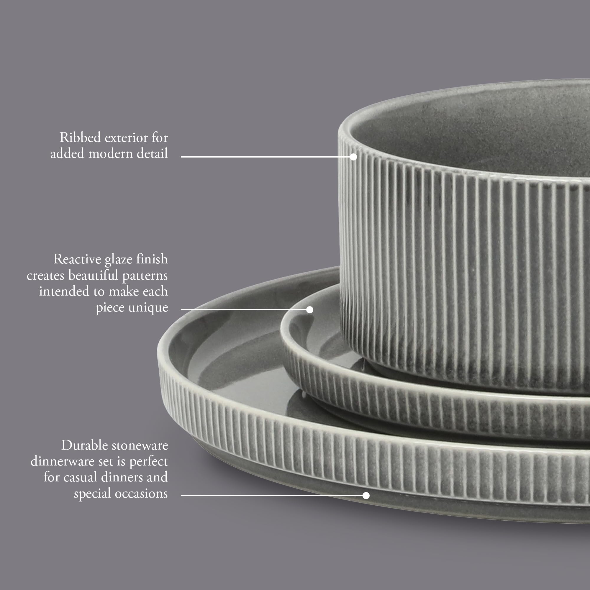 Gibson Elite assiette dessert vue de dessus, émail réactif et uniques