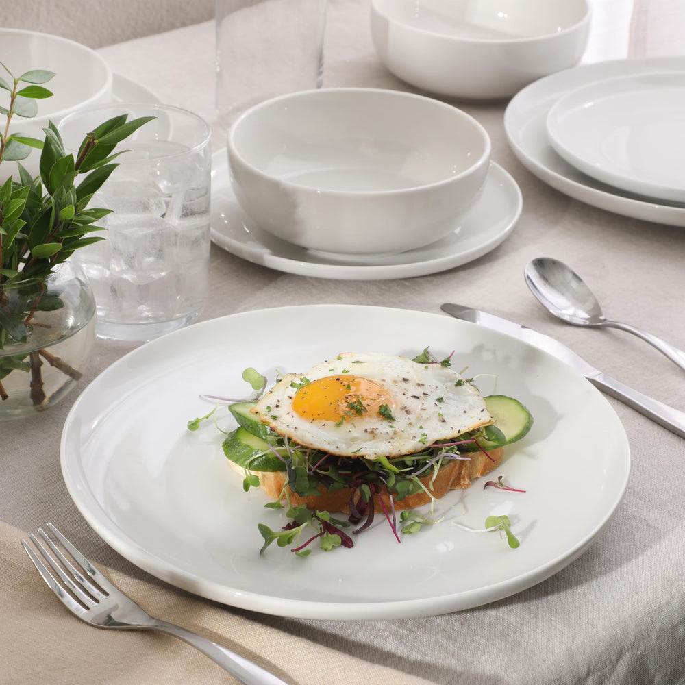 Gibson Home assiettes à dessert en porcelaine pour présentations soignées