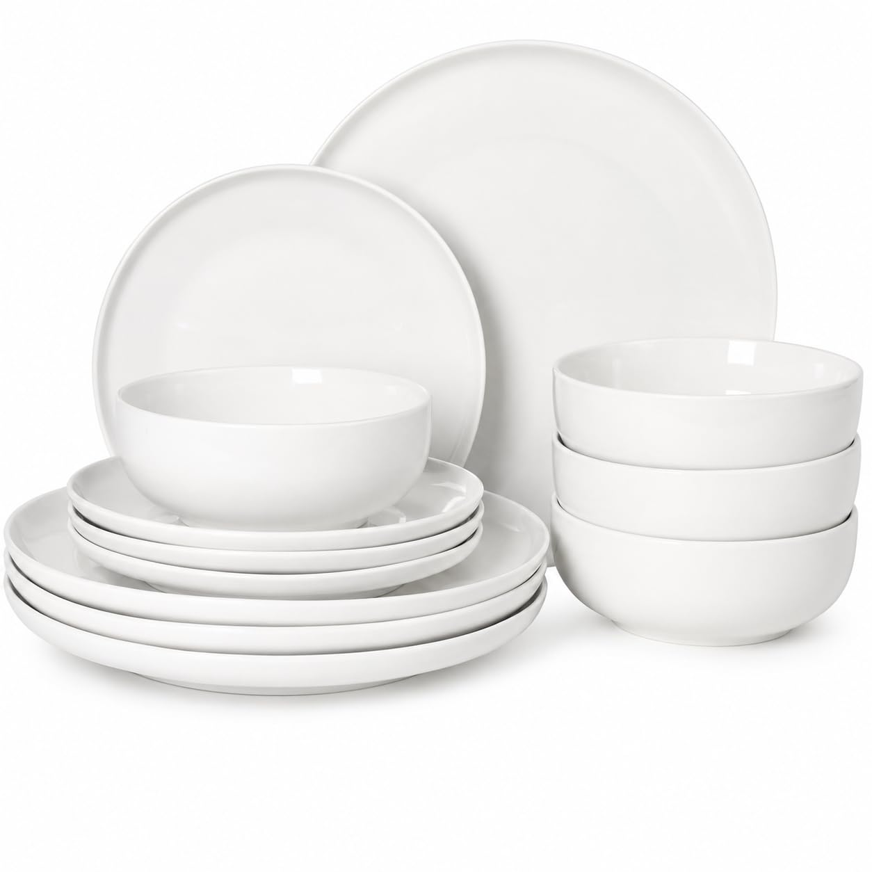 Gibson Home assiettes plates blanches montrant élégance et polyvalence