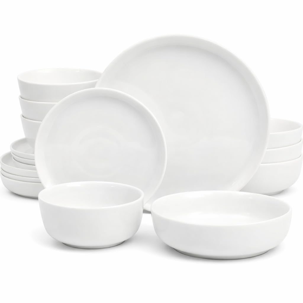 Gibson Home assiette de dîner face avant, esthétique blanche et résistante