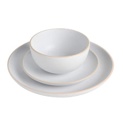 Gibson Home assiette de service 10,5" montrant la surface utile et la présentation des plats