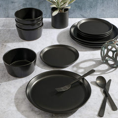 Gibson Home assiette dessert 7,5 pouces montrant la coupe moderne et gain de place