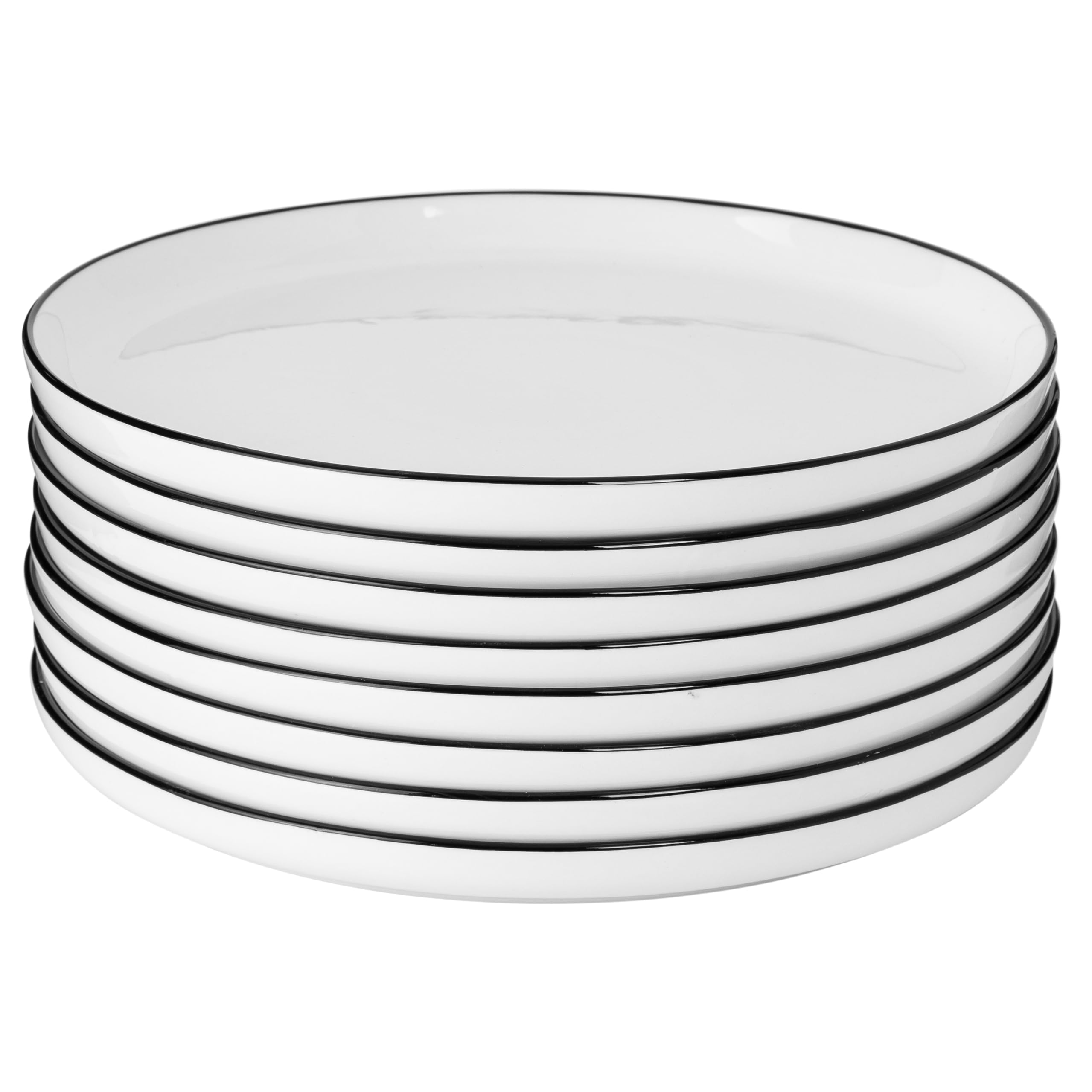 Gibson Home détail du liseré noir montrant le contraste esthétique des plats