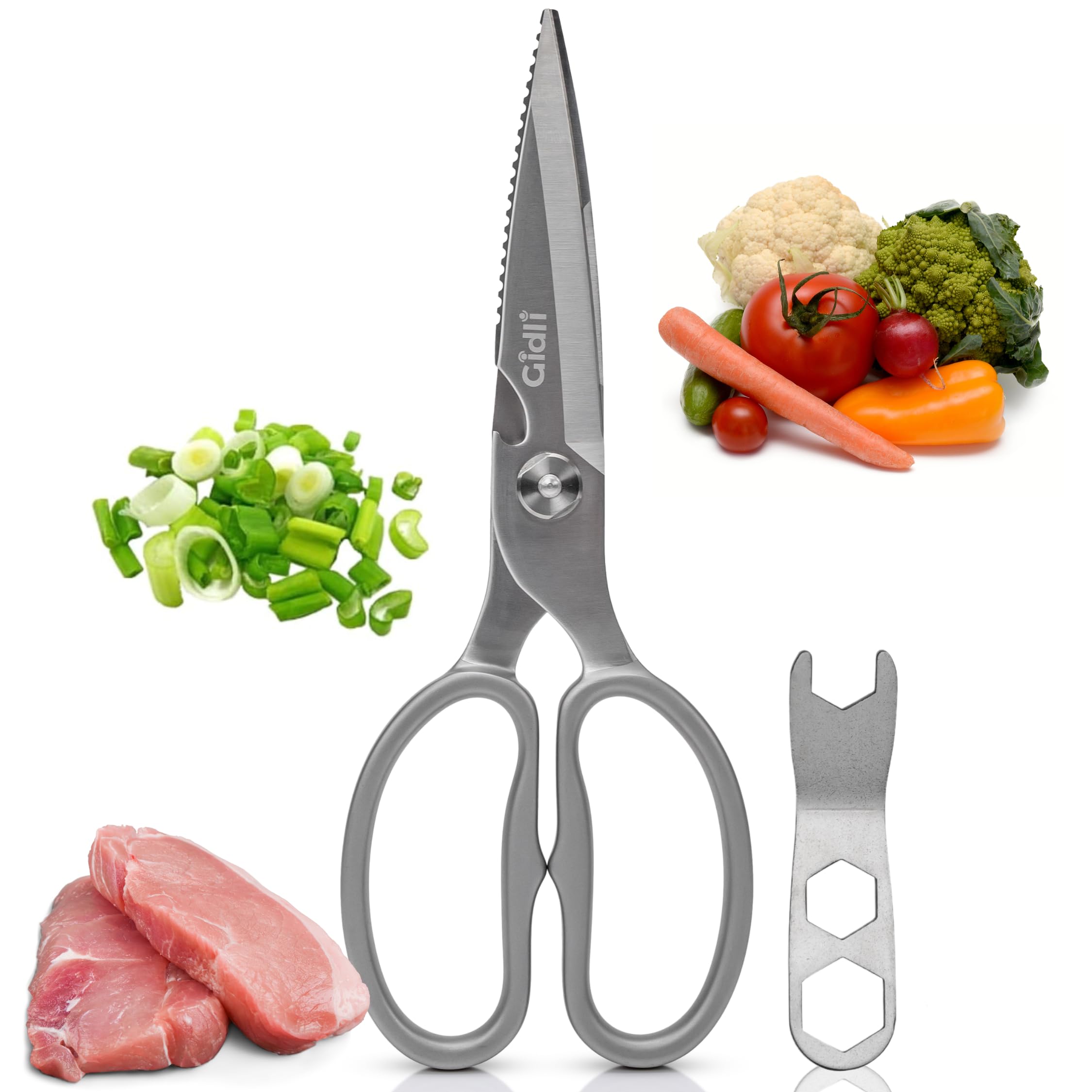 Gidli ciseaux posés sur plan de travail cuisine illustrant usage quotidien pratique
