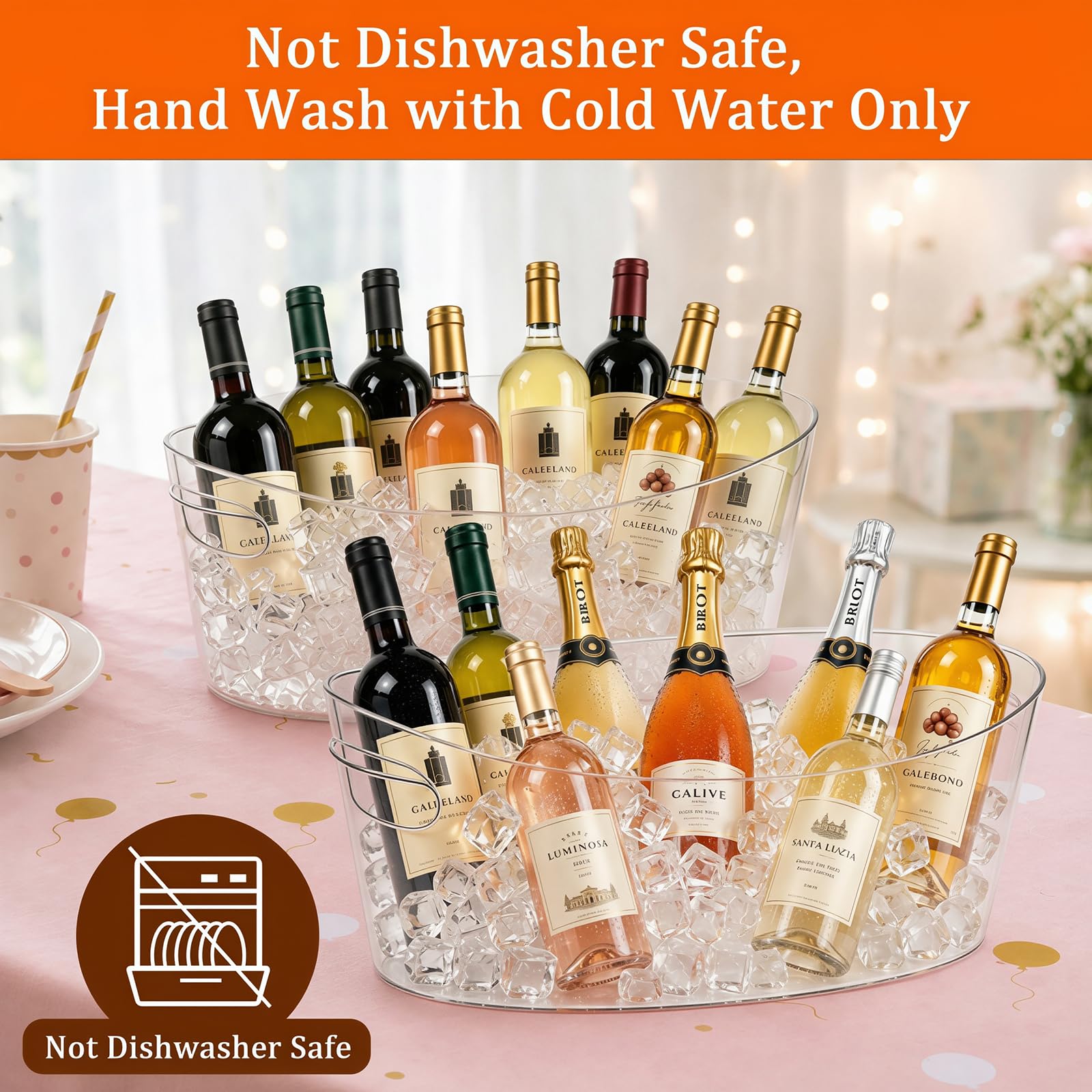 Gifhomfix seau en usage lors d’une fête gardant boissons fraîches