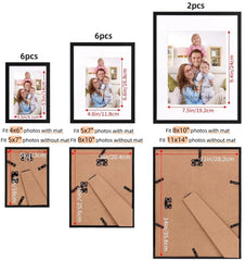 Giftgarden gros plan sur cadre 11x14 avec passe‑partout centrant la photo