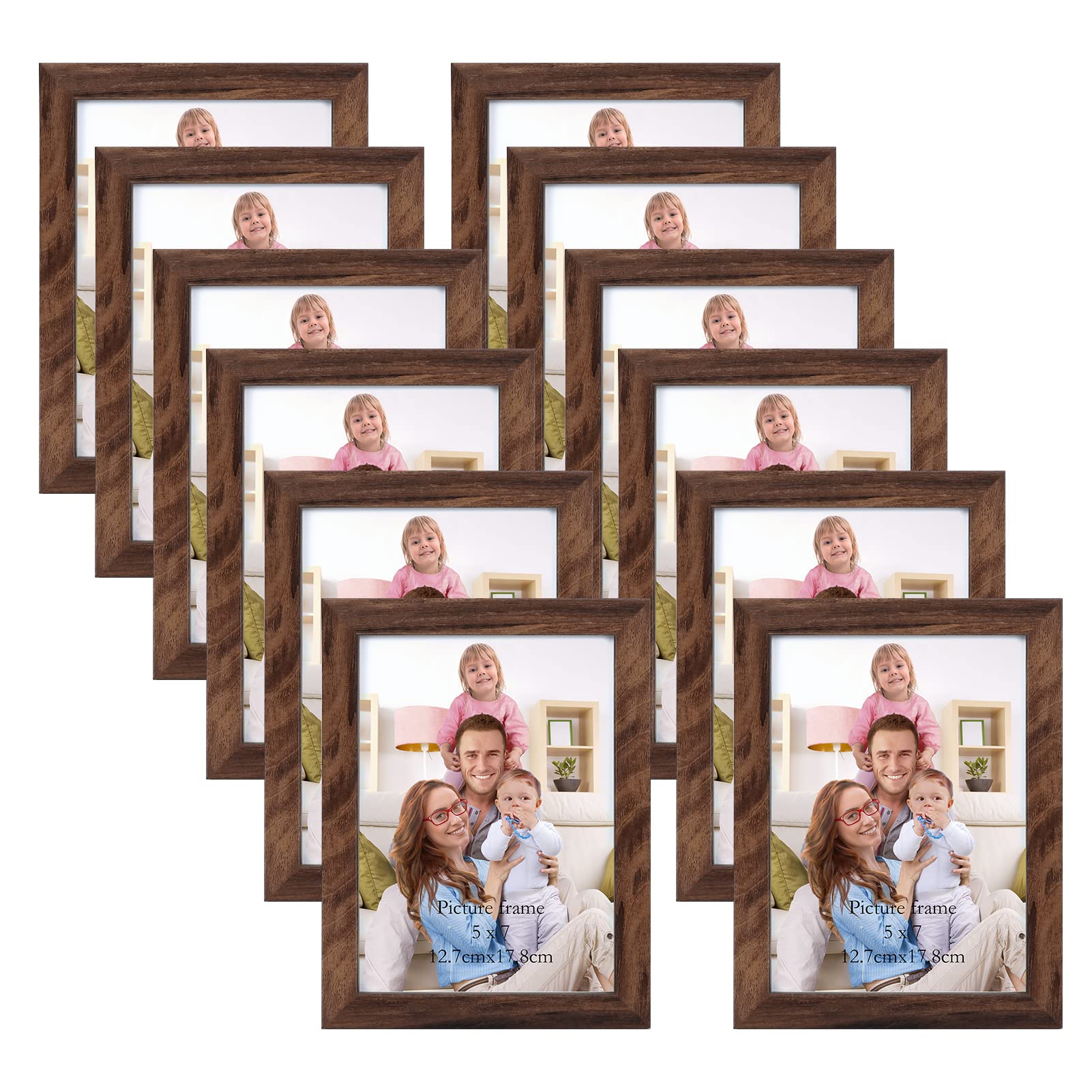 Giftgarden cadre 5x7 face avant montrant la photo nette et l'encadrement élégant