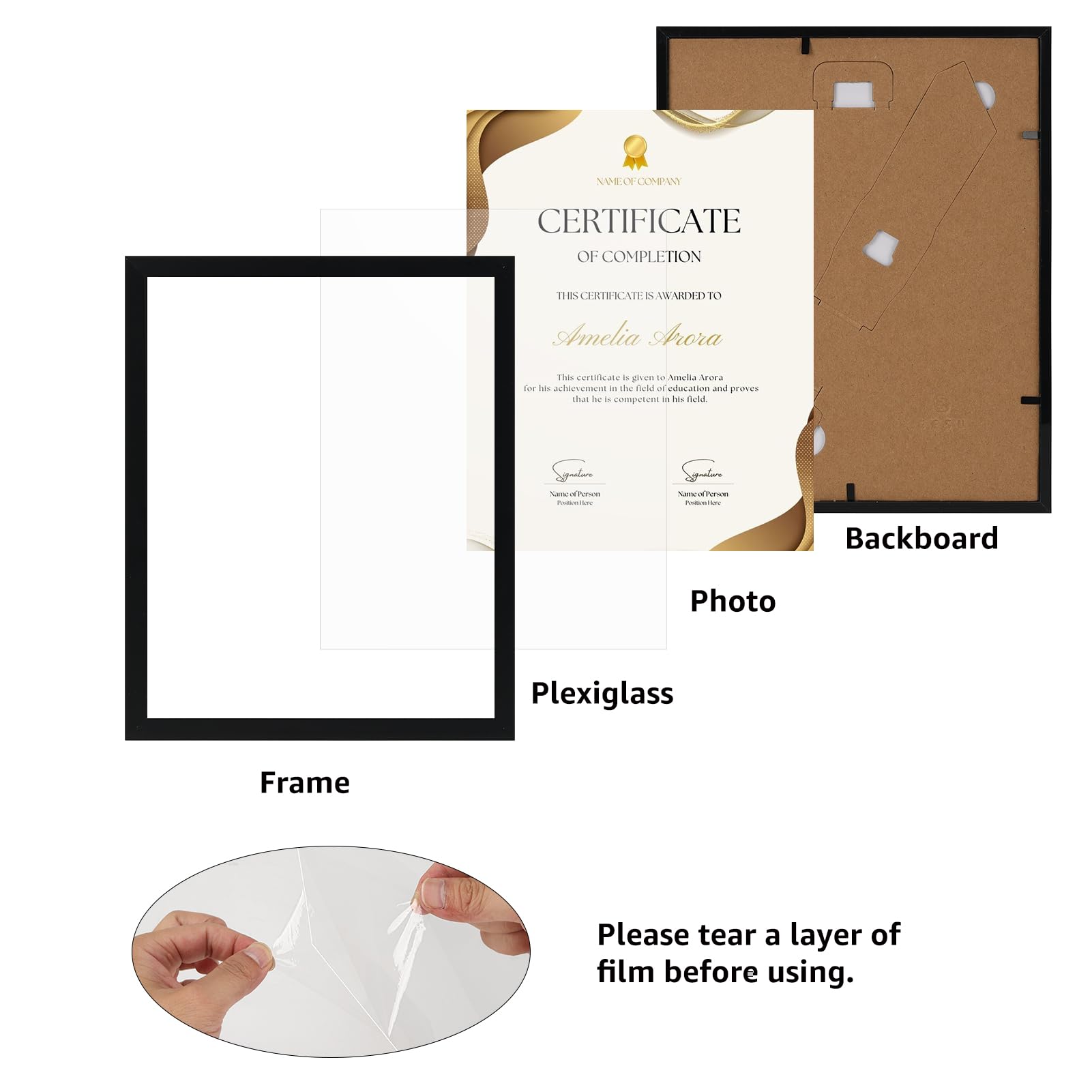Giftgarden cadre échelle à la main montre légèreté et facilité de pose