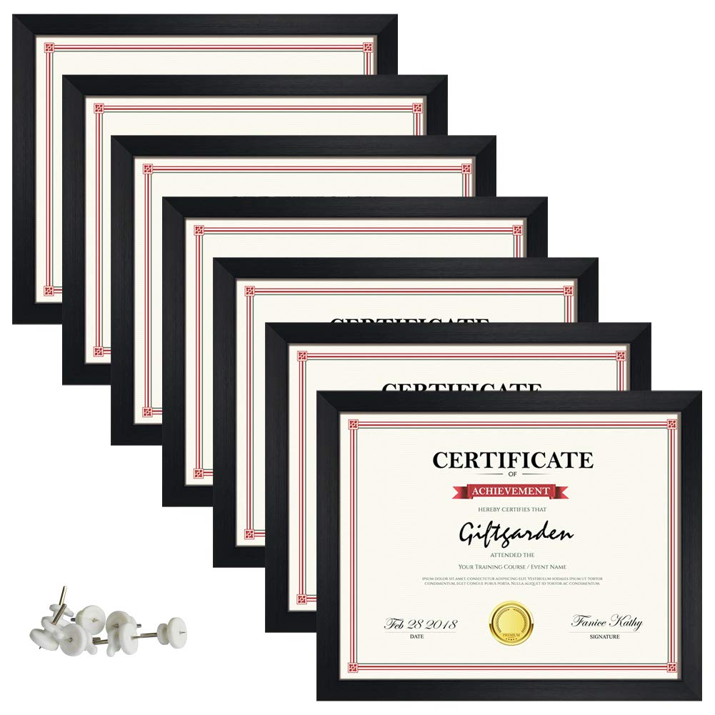 Giftgarden cadre face avant noir montrant netteté et finition professionnelle