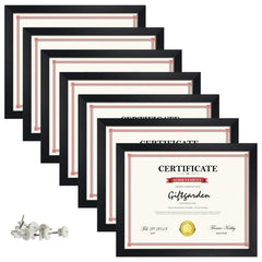 Giftgarden cadre face avant noir montrant netteté et finition professionnelle