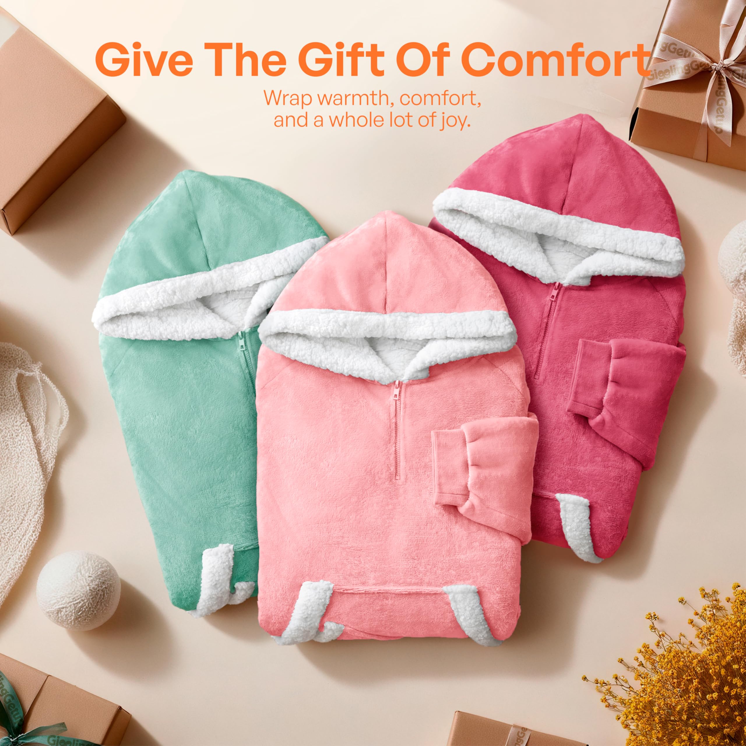 Giggling Getup emballage cadeau, idée présente chaleureuse et soignée