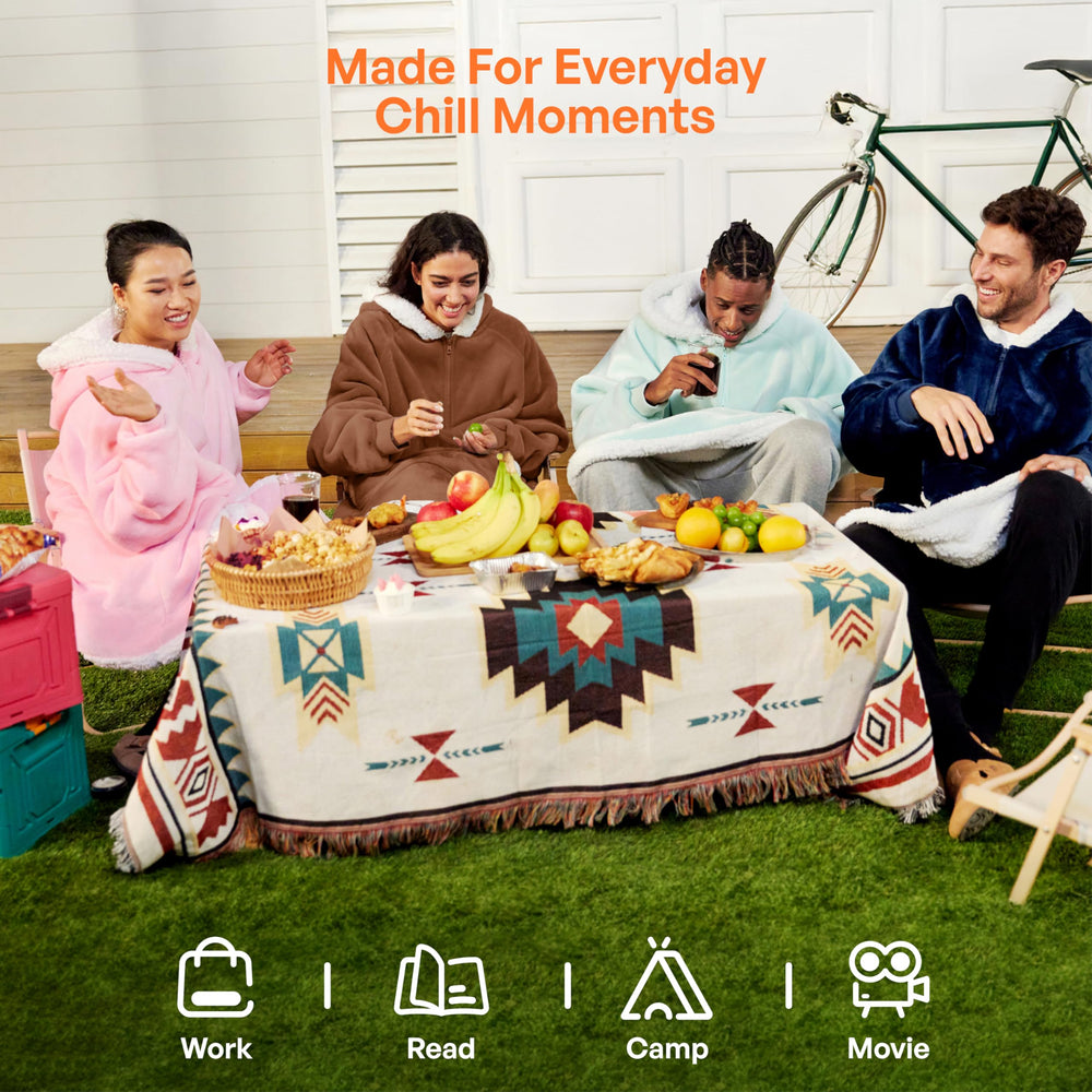 Giggling Getup capuche vue latérale, protection chaude et style cocooning