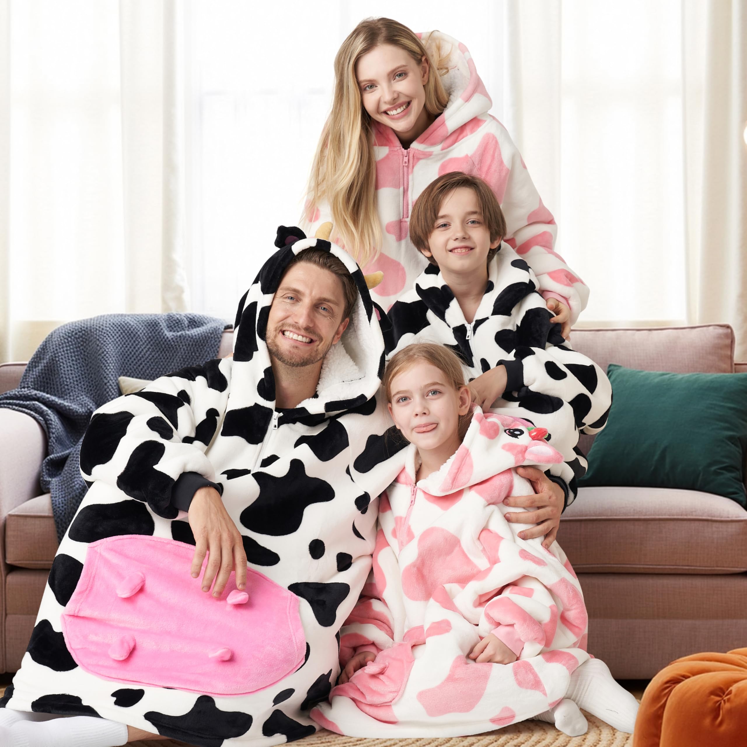 Giggling Getup comparaison taille montrant l'échelle du poncho pour bien choisir