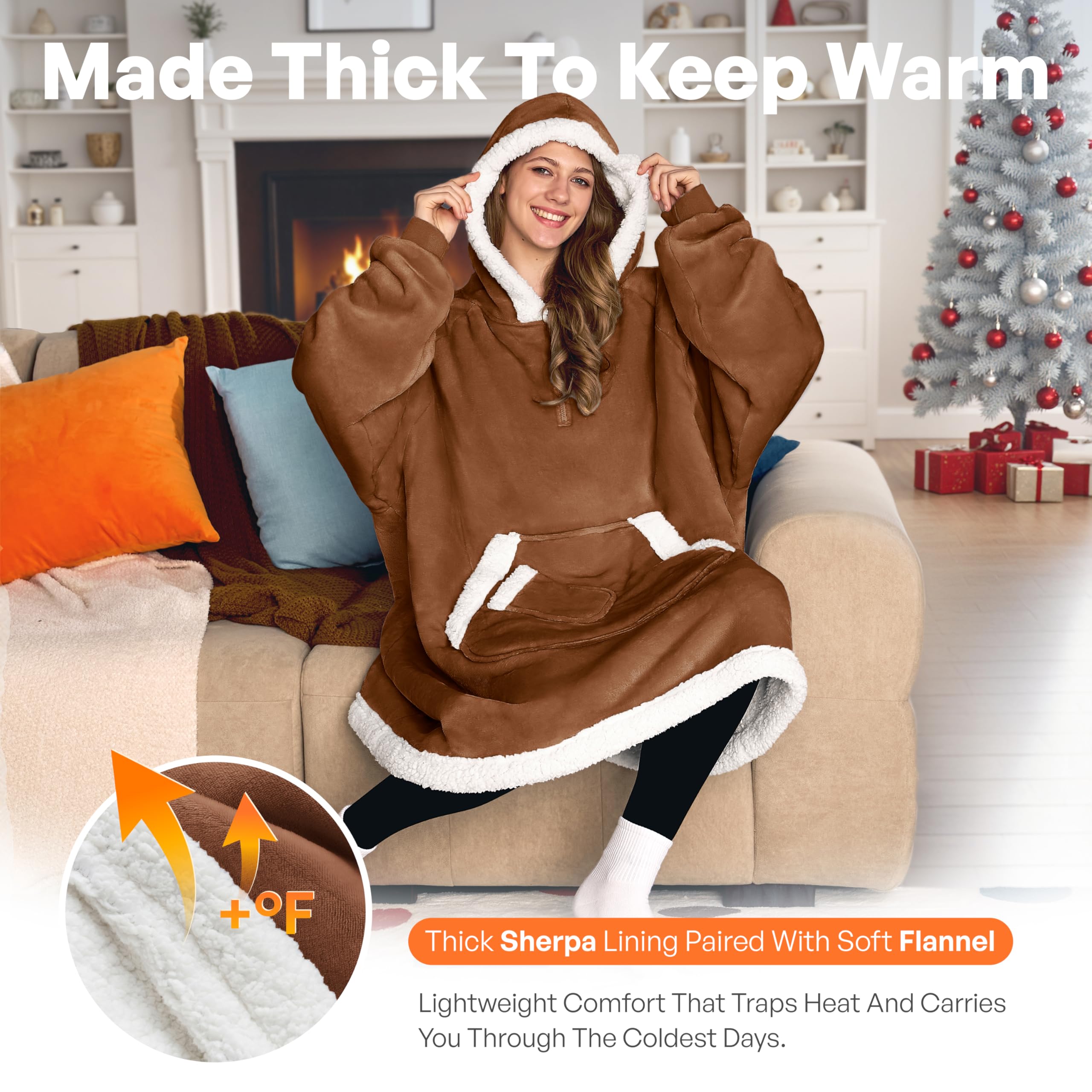 Giggling Getup gros plan sherpa montrant douceur et chaleur confortable