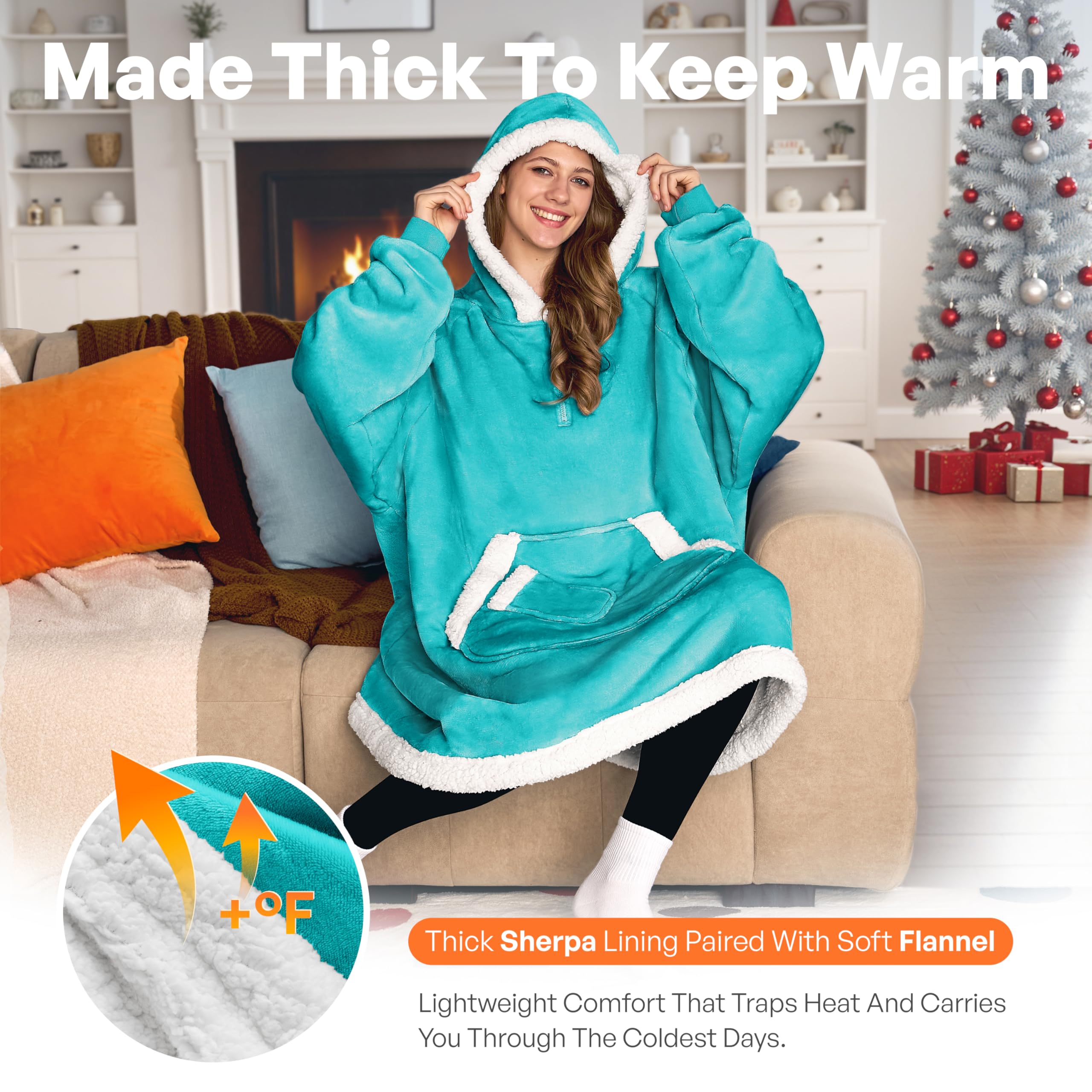 Giggling Getup gros plan sherpa doux illustrant texture chaude et moelleuse