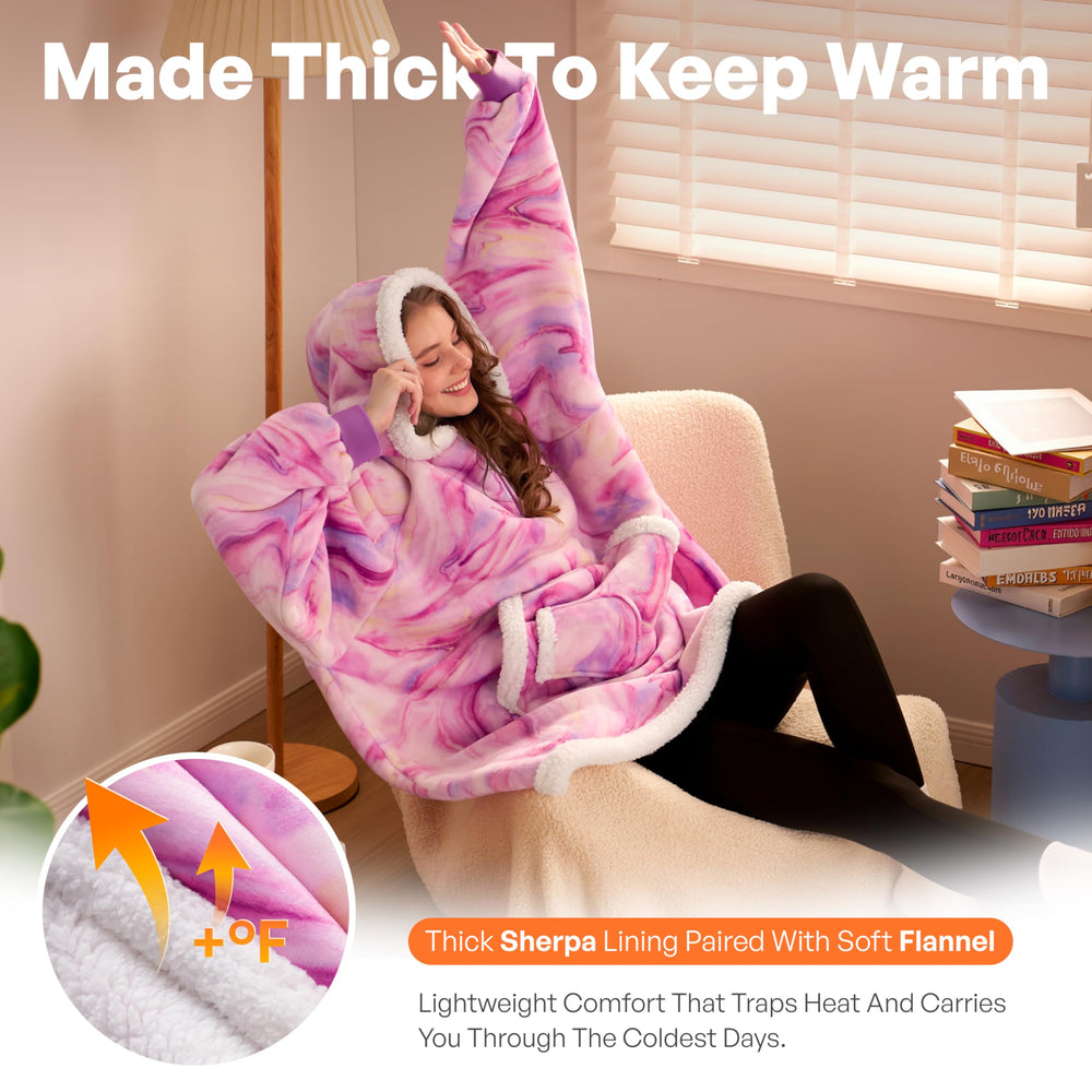 Giggling Getup gros plan sherpa doux illustrant chaleur et moelleux