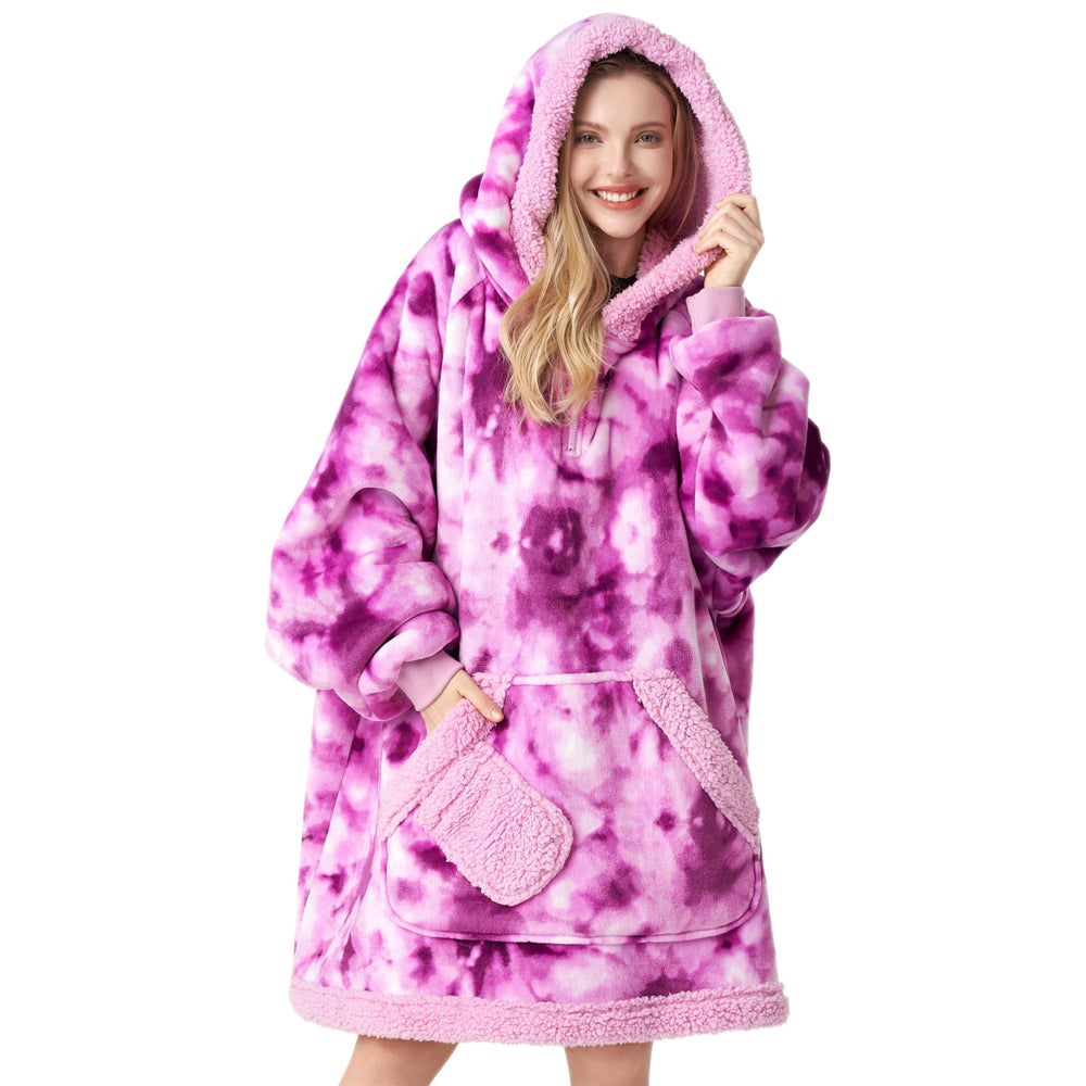 Giggling Getup vue avant capuche violet, confort visible