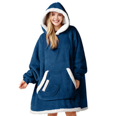 Giggling Getup vue de devant avec capuche montrant confort et couverture