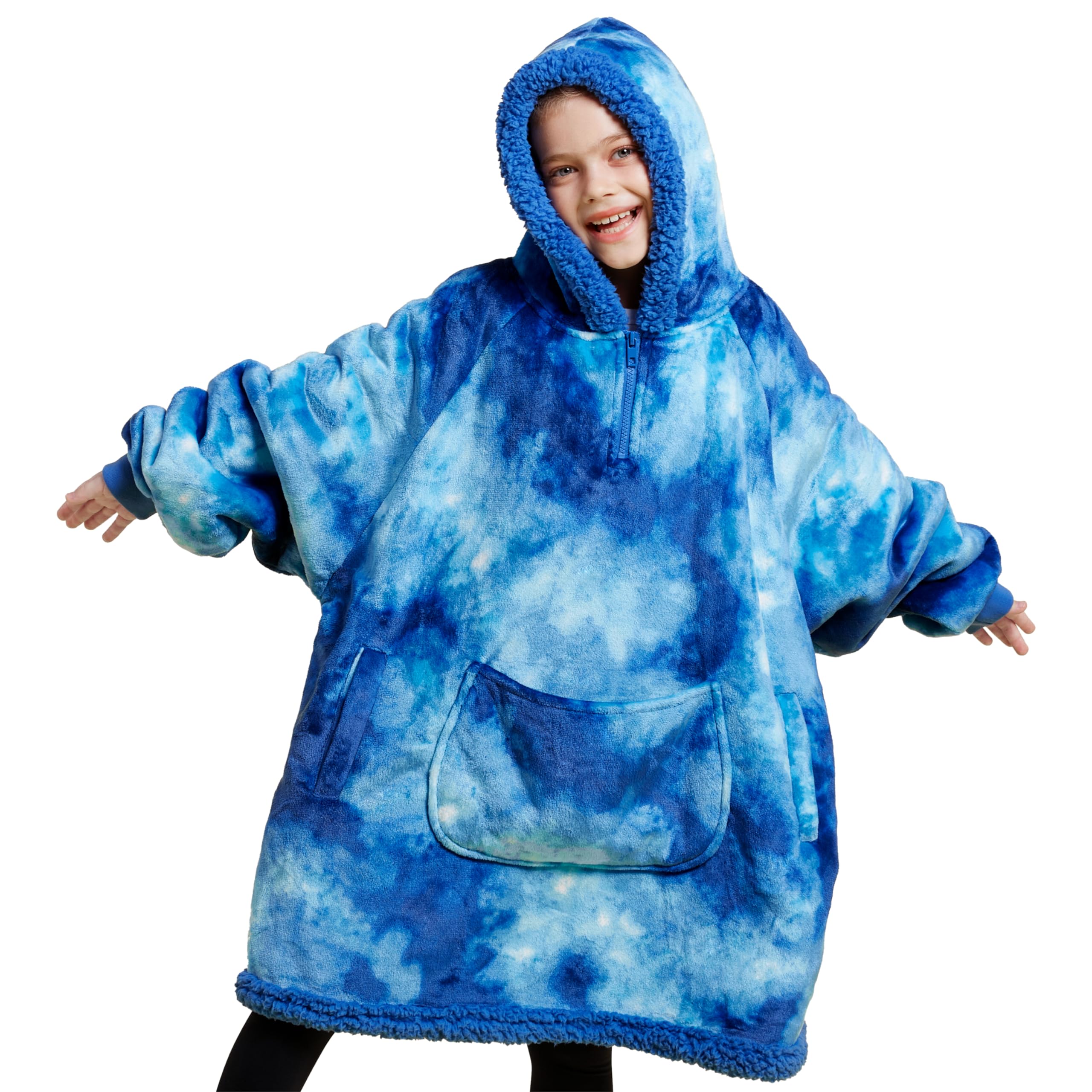 Giggling Getup face avant oversized, confort visible et style tie-dye