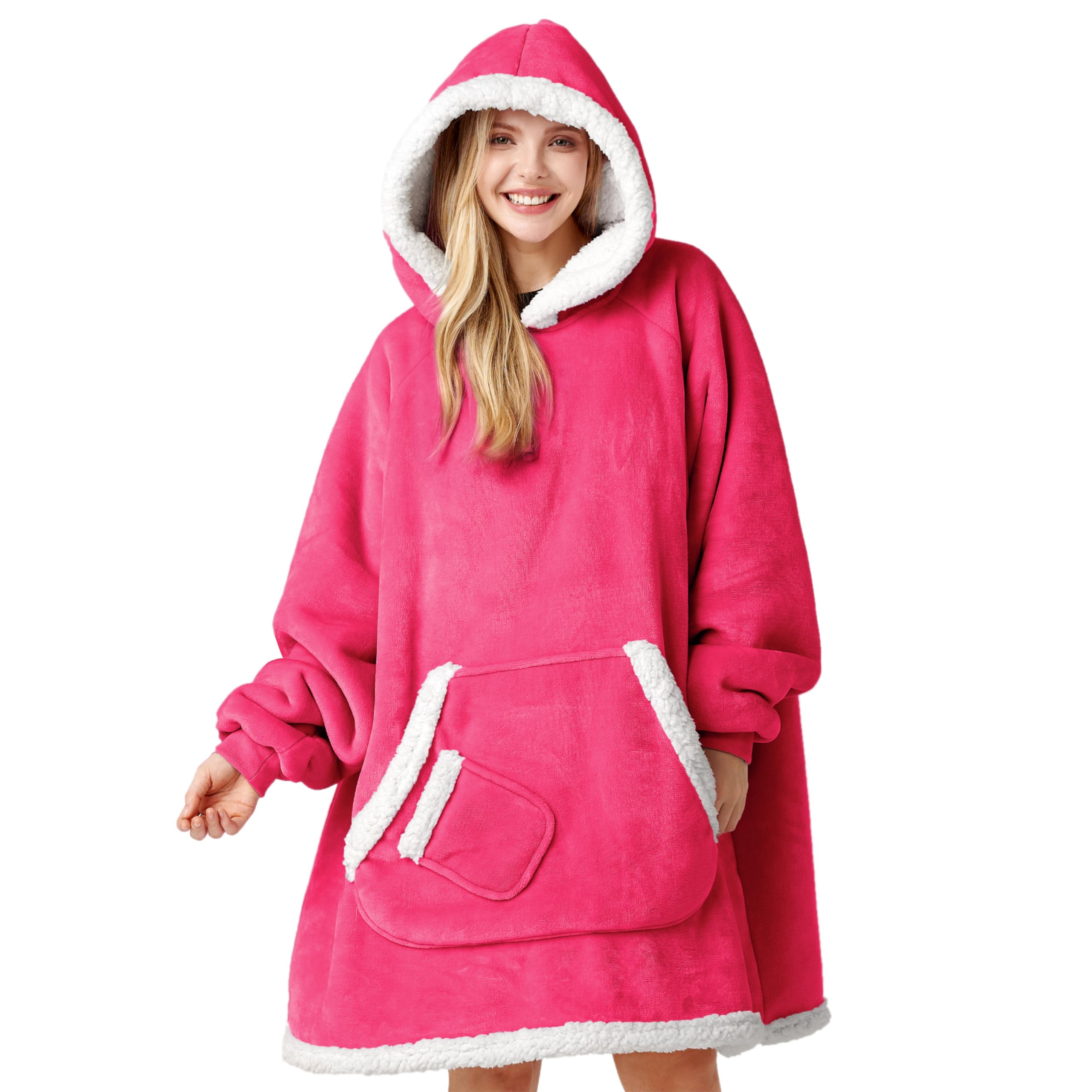 Giggling Getup face avant rose vif montrant confort et style