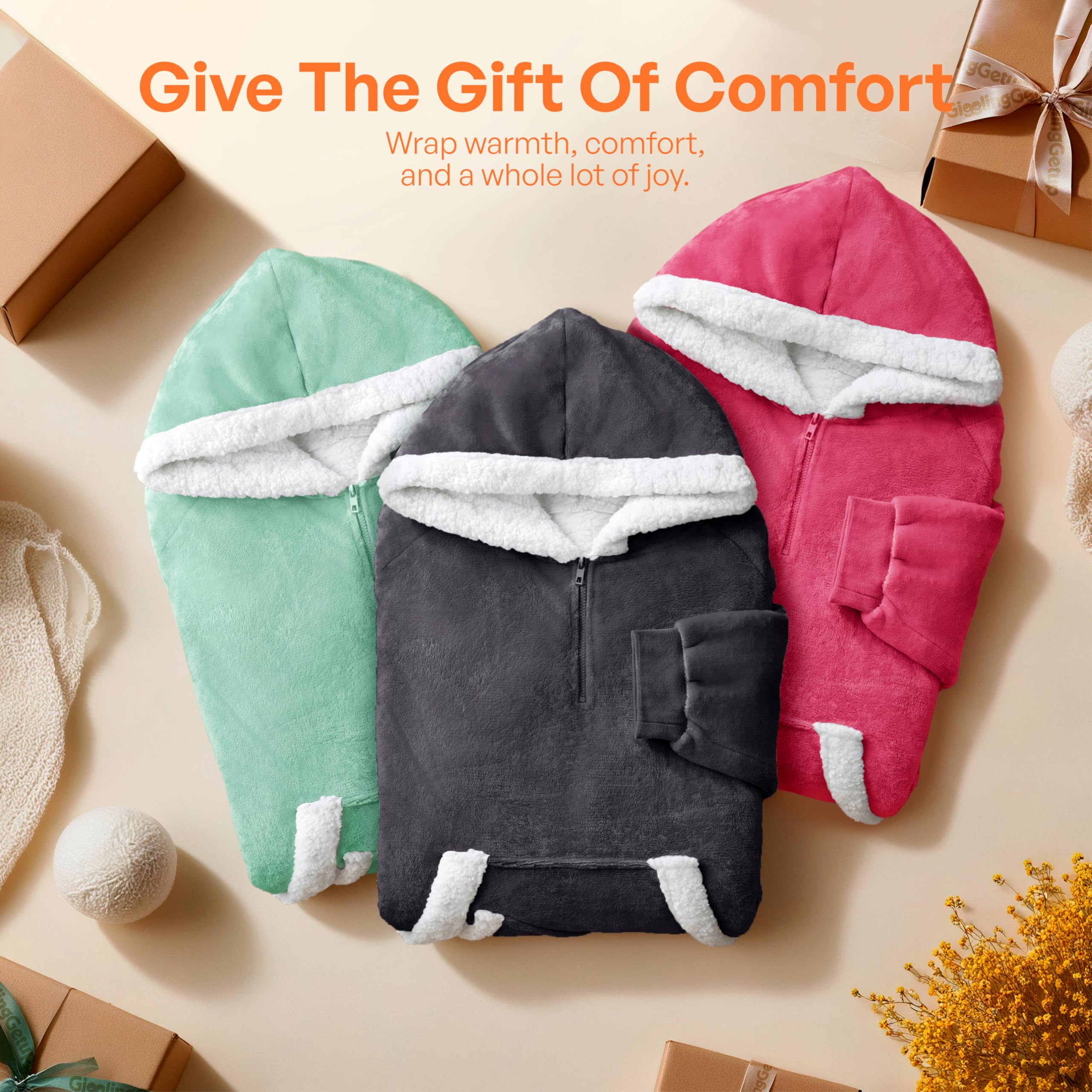 Giggling Getup emballage prêt cadeau pour offrir chaleur et confort
