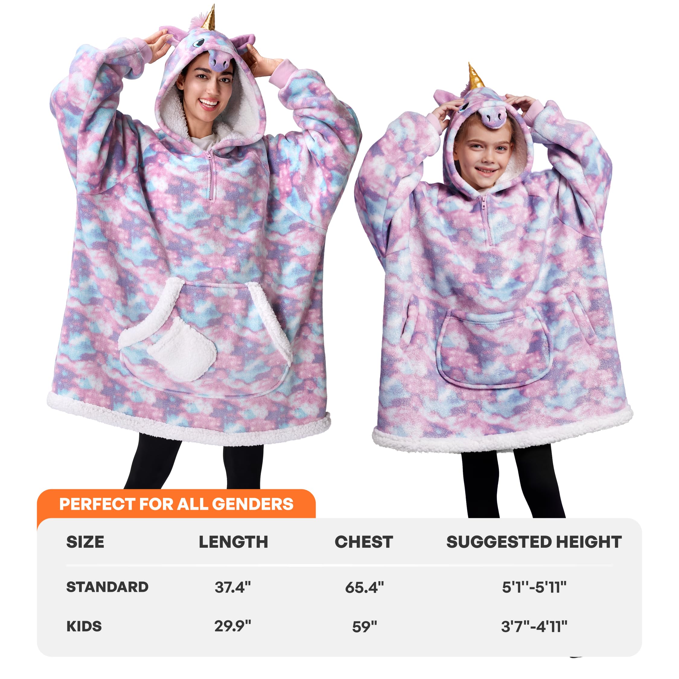 Giggling Getup enfant portant le hoodie, liberté de mouvement pour jouer