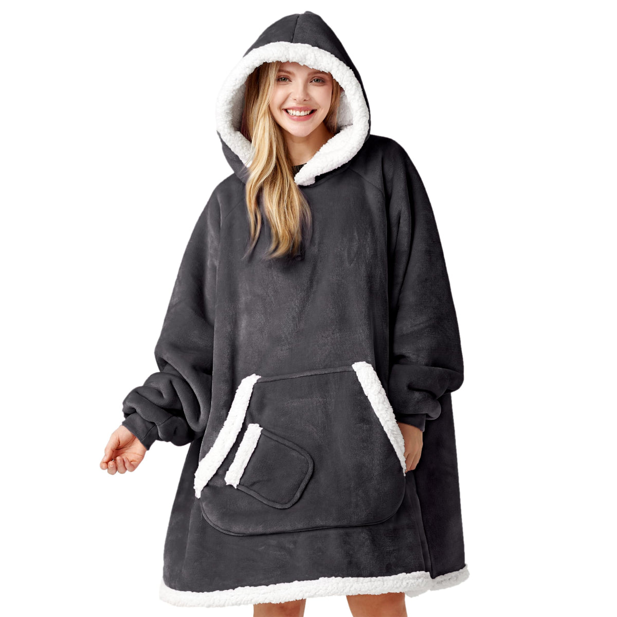 Giggling Getup vue avant gris foncé montrant confort et style