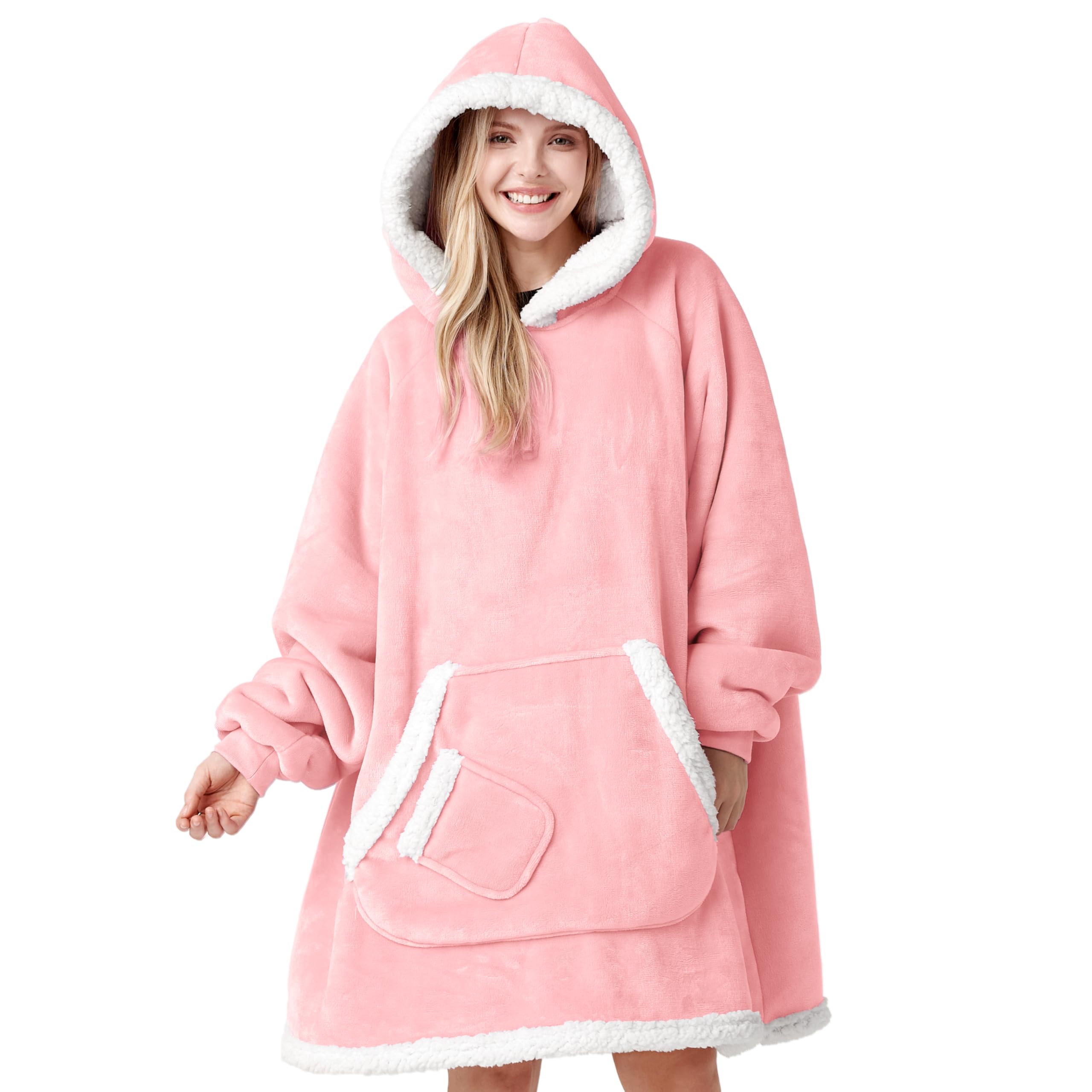 Giggling Getup vue avant rose, confort immédiat pour soirées cosy