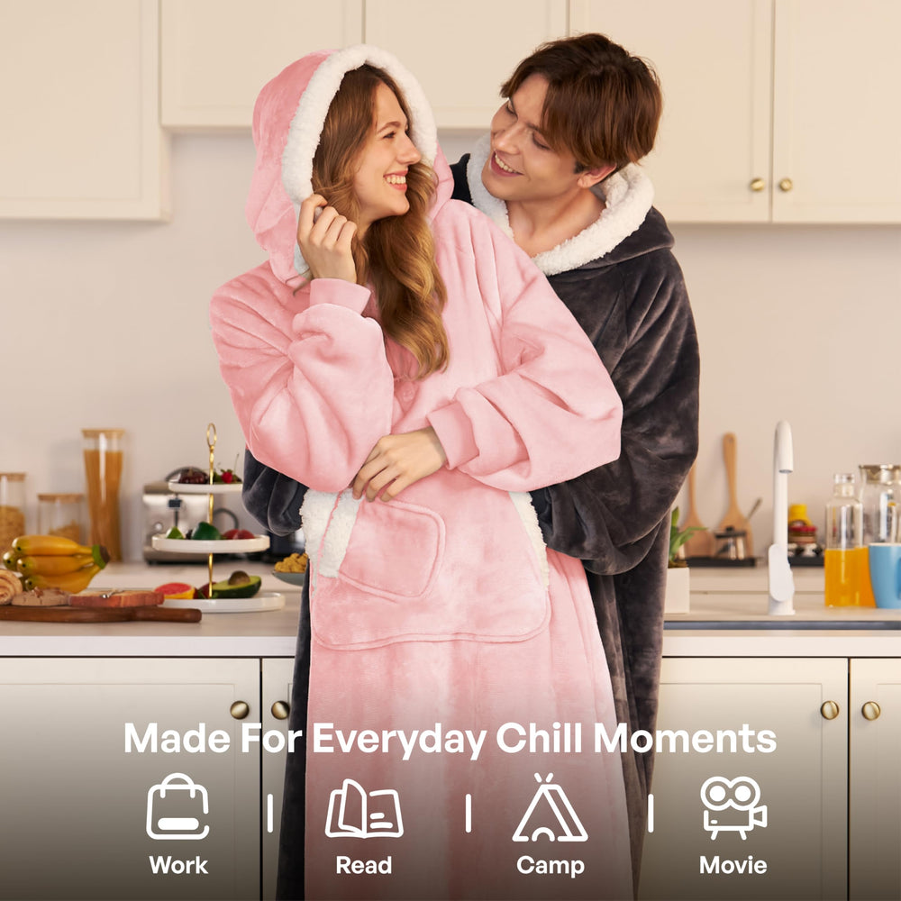 Giggling Getup gros-plan matière sherpa montrant douceur isolante