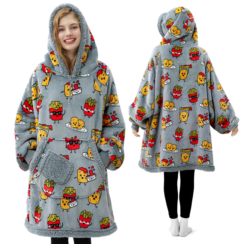 Giggling Getup gros plan imprimé Chicken Nuggets Fries, apporte touche ludique