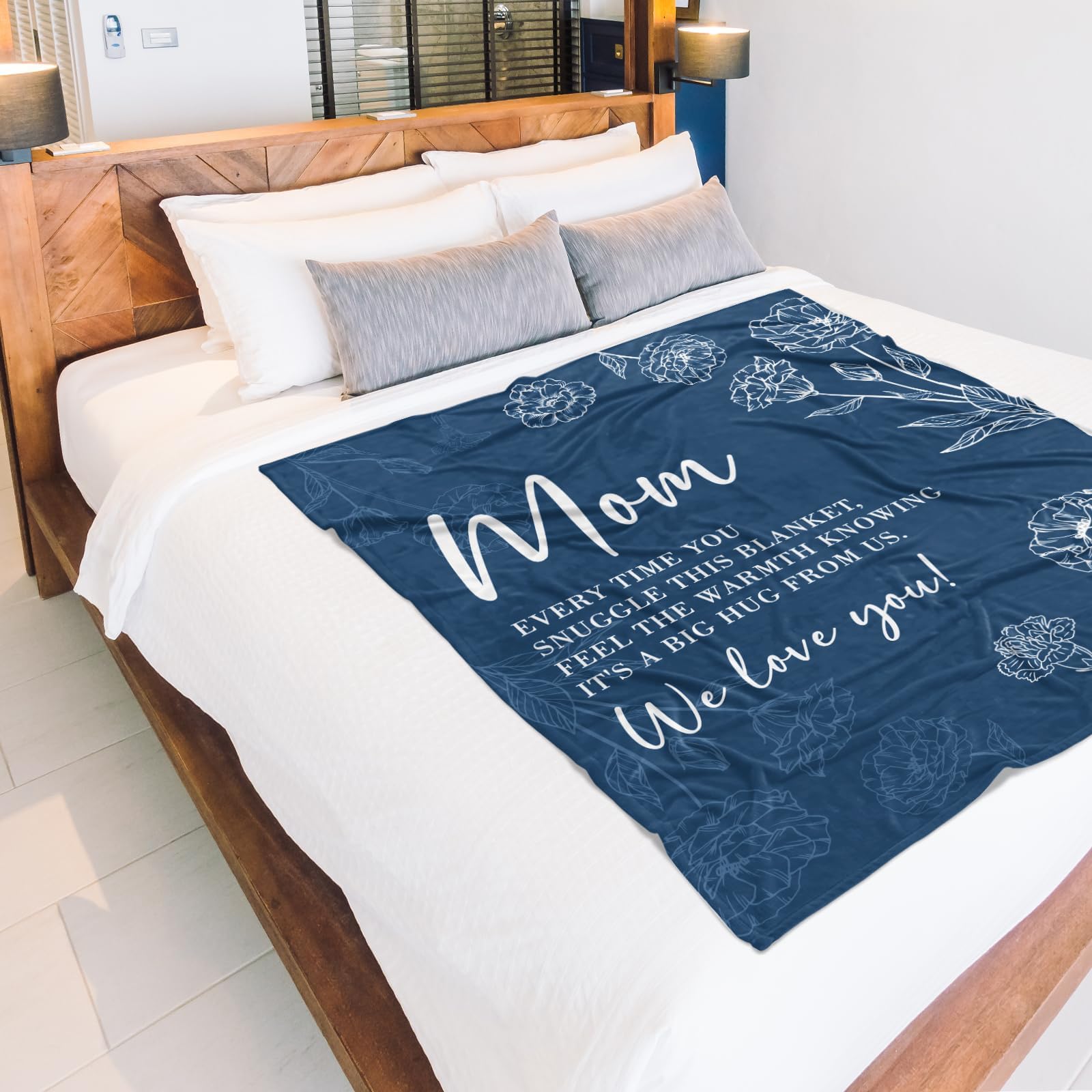 GiltGlimmer plaid étalé sur lit, couvre-grand format pour nuits confortables