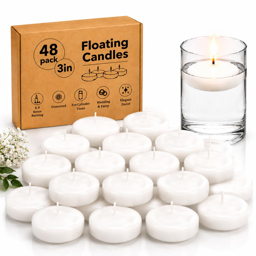 ginitiri emballage blanc montrant 48 bougies, solution pratique