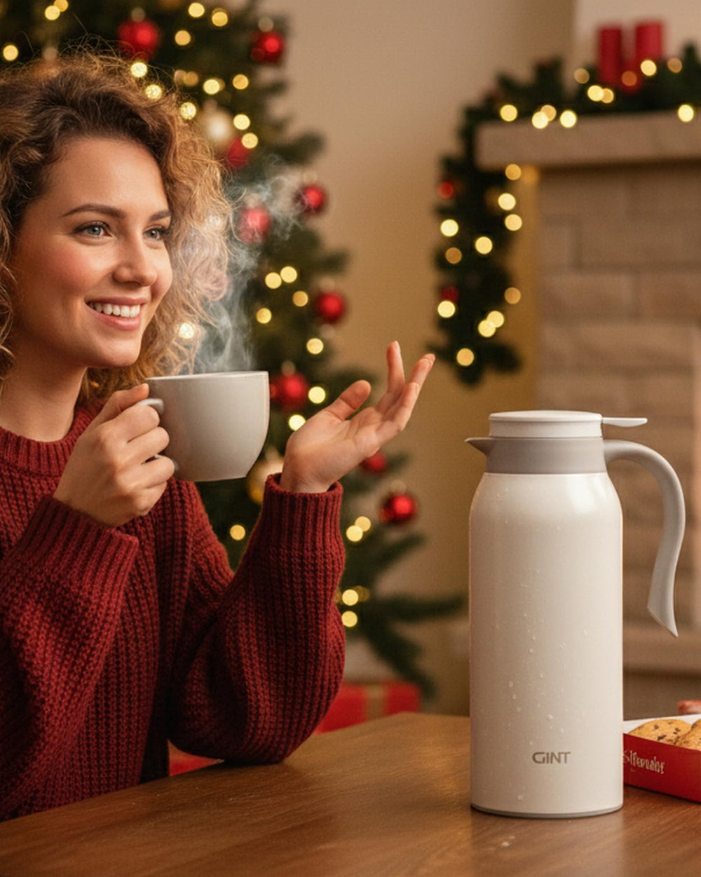 GiNT carafe détail du couvercle et joints en silicone assurant étanchéité et sécurité