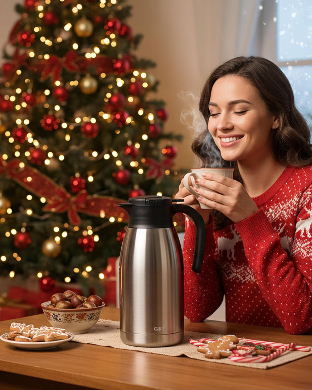GiNT carafe profil ensemble sur plan de travail, gain de place et maniabilité