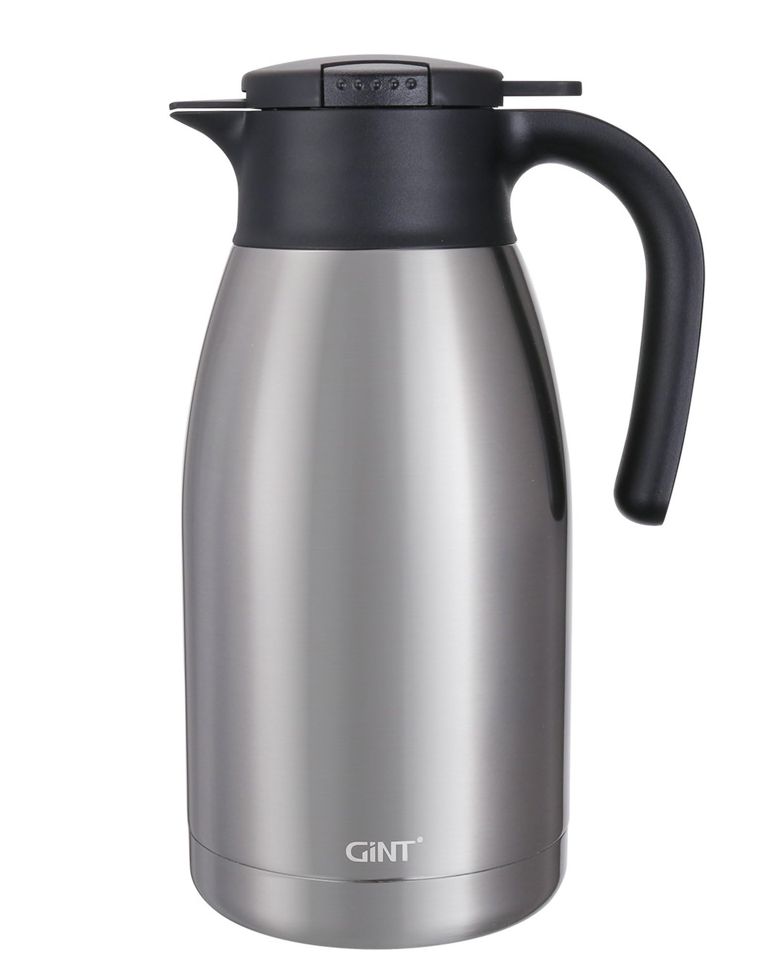 GiNT carafe thermique avant argent, design élégant et conservation durable