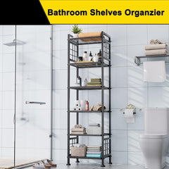 GIOTORENT étagère en situation salle de bain optimisant rangement