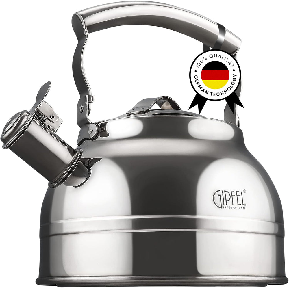 GIPFEL INTERNATIONAL bouilloire avant en acier inoxydable, finition durable