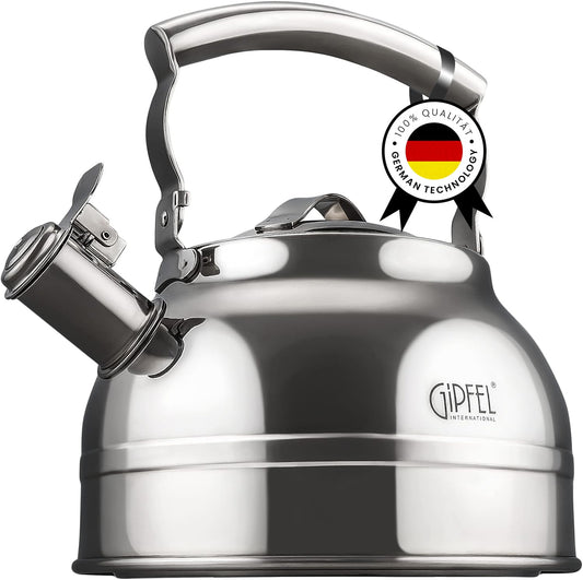 GIPFEL INTERNATIONAL bouilloire avant en acier inoxydable, finition durable