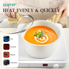 GiPP casseroles avec couvercles en place illustrant cuisson à couvert pratique