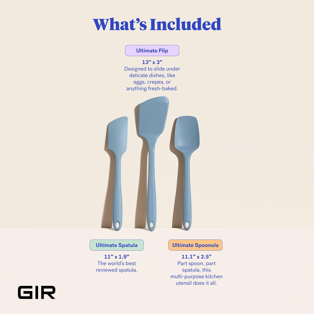 GIR gros plan spoonula en silicone montrant surface lisse, facile à racler