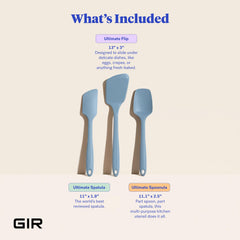GIR gros plan spoonula en silicone montrant surface lisse, facile à racler