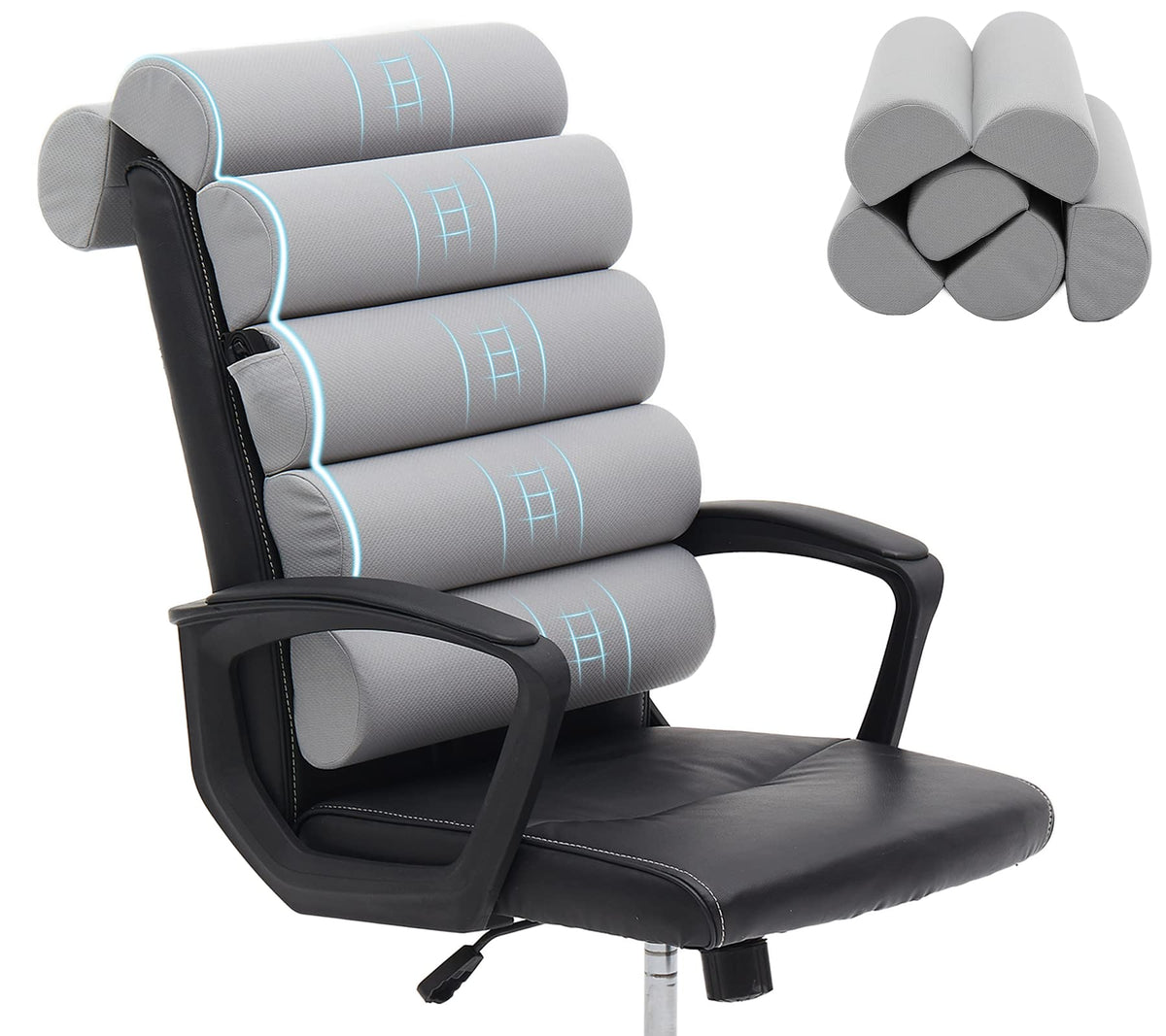 GIVANLEE face avant du coussin montrant design ergonomique et maintien