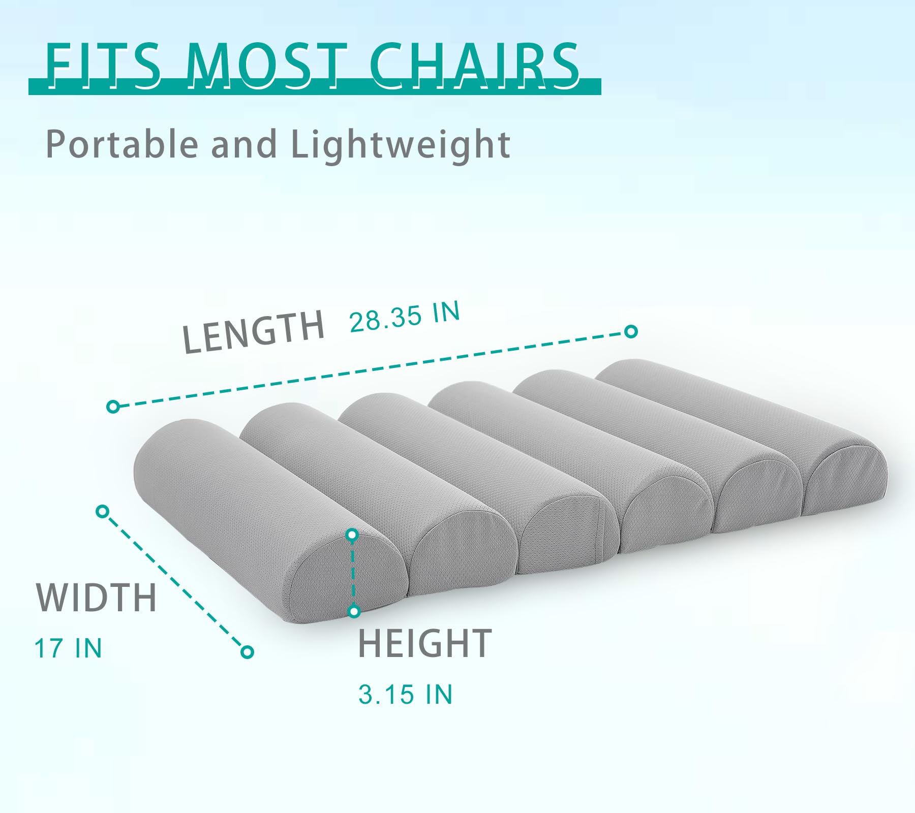 GIVANLEE coussin en usage sur fauteuil de bureau offrant posture améliorée