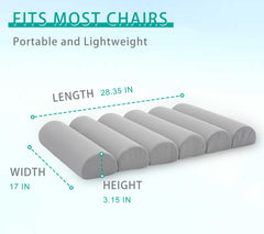 GIVANLEE coussin en usage sur fauteuil de bureau offrant posture améliorée